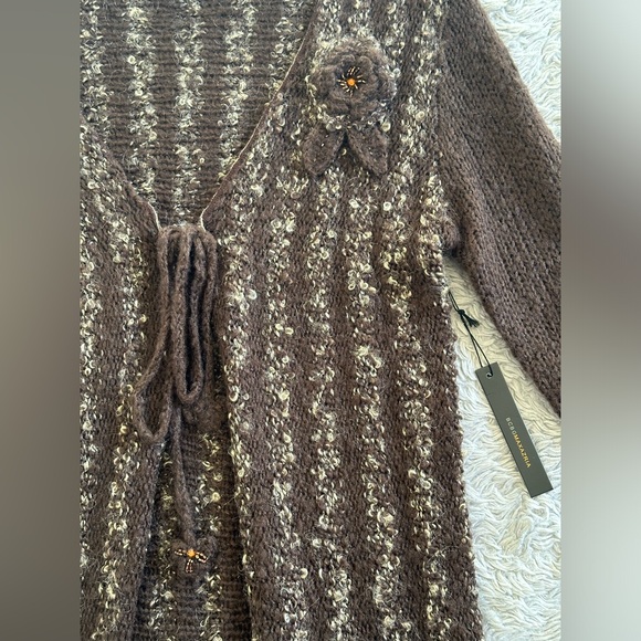 Brown BCBG MaxAzria Long Sweater, Size M - Picture 4 of 7